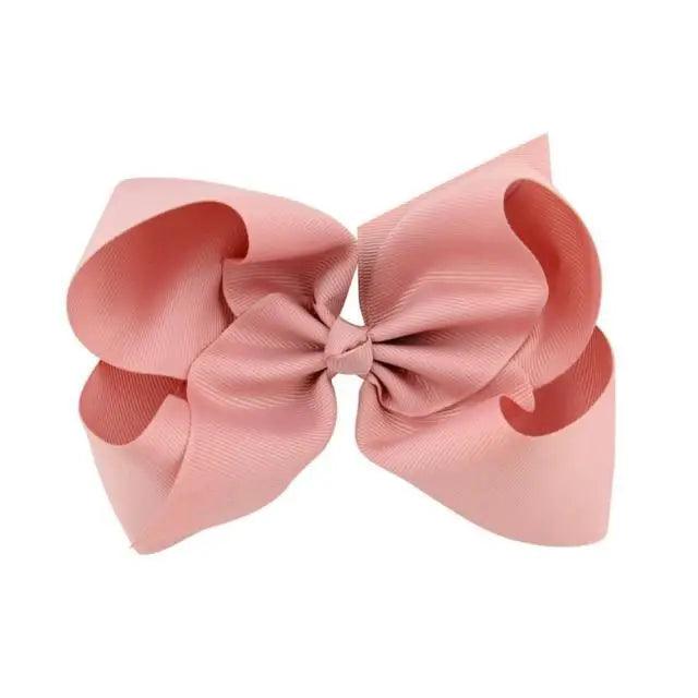 Children Modern Style Big Ribbon Solid Hair Bows With Clips For Kids Teens Girls Retro Hair Bows Strong Clips Charming