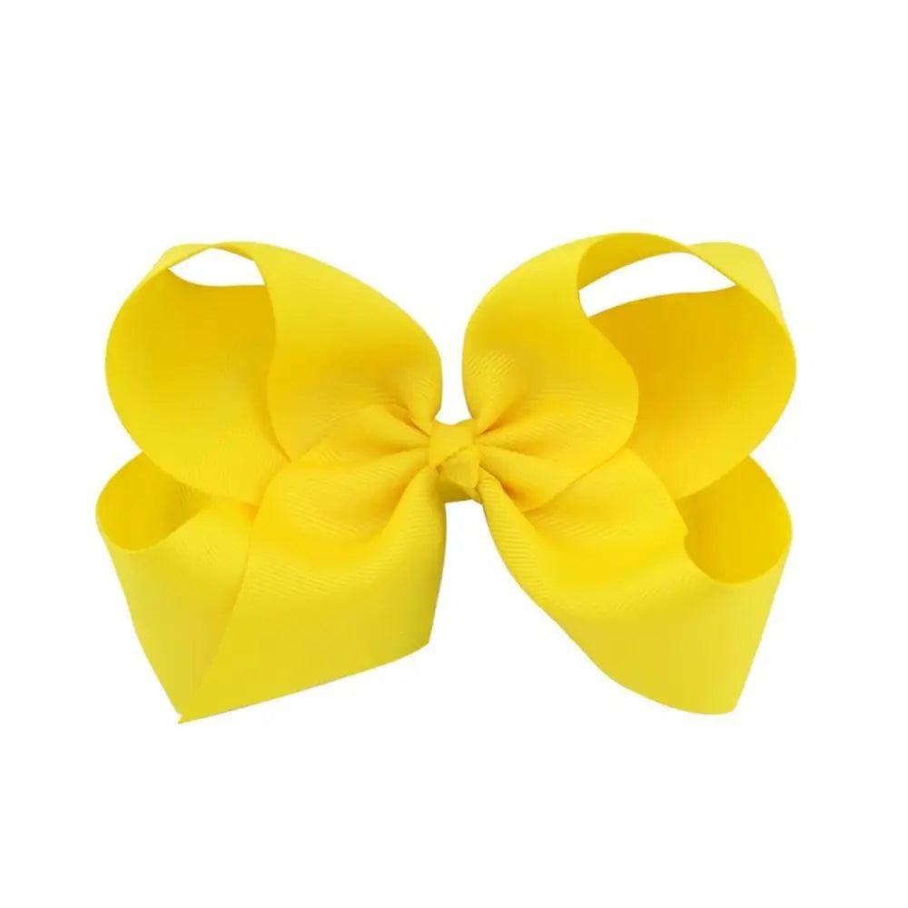 Children Modern Style Big Ribbon Solid Hair Bows With Clips For Kids Teens Girls Retro Hair Bows Strong Clips Charming