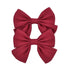 Children Solid Hair Bows Handmade Hair Clips Barrettes Modern Hairpins Ponytail Holder Accessories For Kids Elegant