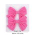 Children Solid Hair Bows Handmade Hair Clips Barrettes Modern Hairpins Ponytail Holder Accessories For Kids Elegant