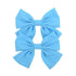 Children Solid Hair Bows Handmade Hair Clips Barrettes Modern Hairpins Ponytail Holder Accessories For Kids Elegant