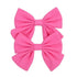 Children Solid Hair Bows Handmade Hair Clips Barrettes Modern Hairpins Ponytail Holder Accessories For Kids Elegant