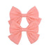 Children Solid Hair Bows Handmade Hair Clips Barrettes Modern Hairpins Ponytail Holder Accessories For Kids Elegant