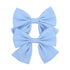 Children Solid Hair Bows Handmade Hair Clips Barrettes Modern Hairpins Ponytail Holder Accessories For Kids Elegant