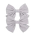 Children Solid Hair Bows Handmade Hair Clips Barrettes Modern Hairpins Ponytail Holder Accessories For Kids Elegant