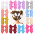 Children Solid Hair Bows Handmade Hair Clips Barrettes Modern Hairpins Ponytail Holder Accessories For Kids Elegant