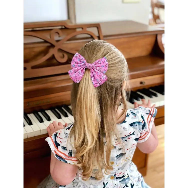 Children Solid Hair Bows Handmade Hair Clips Barrettes Modern Hairpins Ponytail Holder Accessories For Kids Elegant