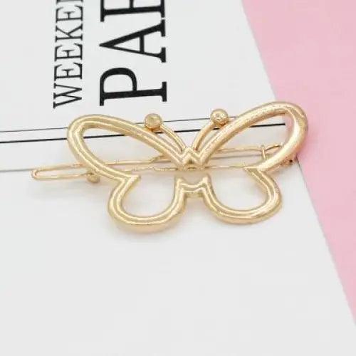 Classic Geometric Alloy Moon Circle Star Shaped Metal Women Hair Clips Trendy Various Shapes Hair Clip For Girl Cute