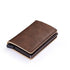 Classic Multifunction Automatic Aluminum Alloy Leather Credit Card Holder Retro New Pop - Up Card Ejector Business