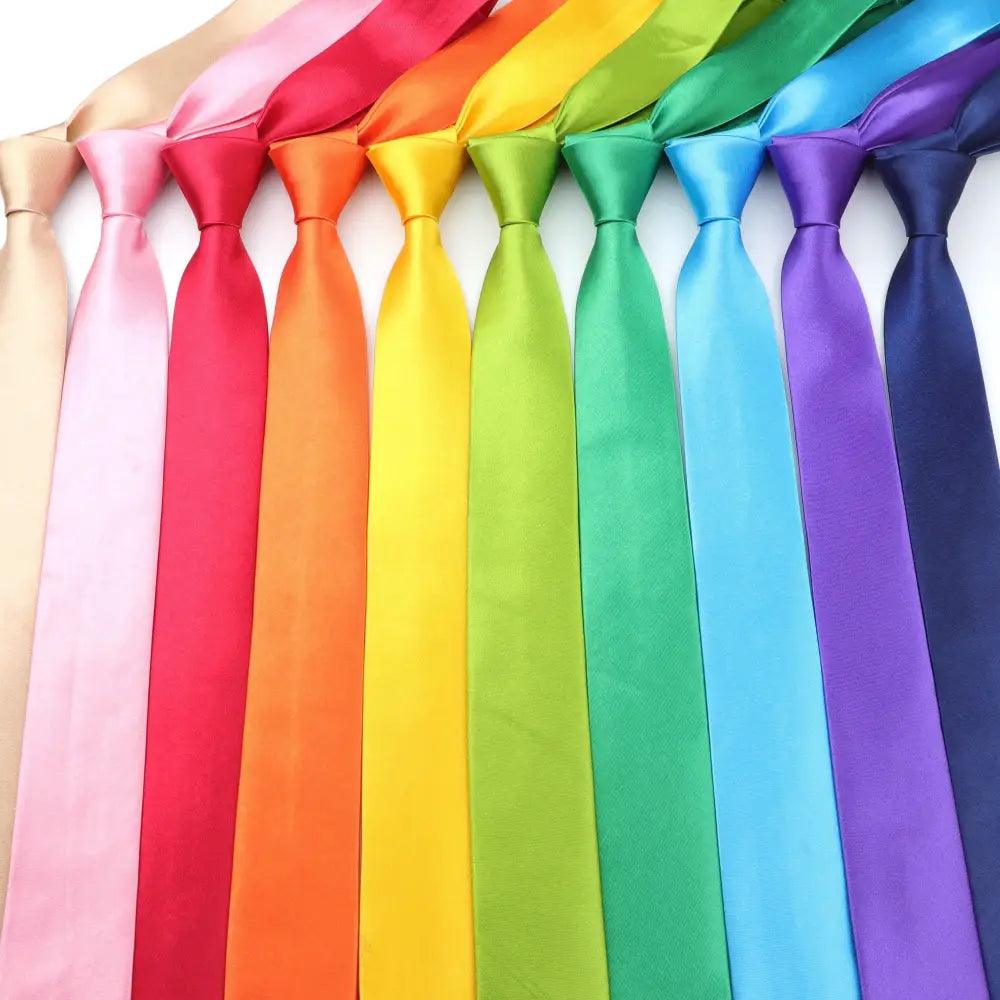 Colorful Men Polyester Slim Men Necktie Simple Design Party Necktie Wedding And Daily Wear Neck Ties - STIL5555ARSAL