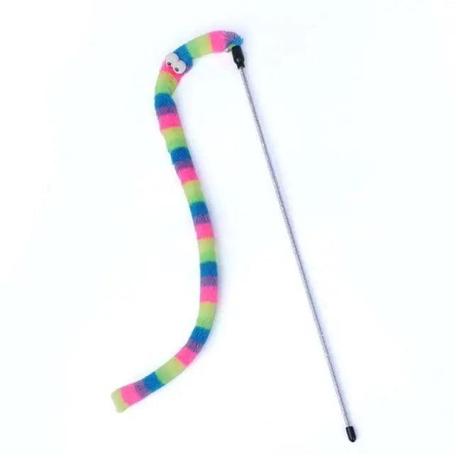 Colorful Rod Wand Feather Teaser Exerciser For Cats Soft Funny Interactive Toy For Pets Cute Cat Accessories - STEVVEX Pet - 727, cat accessories, cats toys, colorful cat toys, colorful rod toy for cat, colorful wands, creative toys for cat, creative toys for pets, cute pet accessories, cute pet toys, feather toy, funny pet toys, funny toys, interactive pet toys, interactive toys, pet accessories, pet feather toy, pet toy, pet toys, pets toys, teaser wand for cats, toys for cat, toys for pets - Stevvex.com