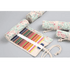 Colorful Roll Up Pencil Case Canvas Flowers Style Colored Pencils Wrap Multi - Purpose Pen Holder Cute Case