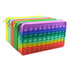 Colorful Stress Relief Squeeze Anti Stress Pop It Soft Pencil Case For Students Rainbow Color School Case