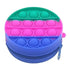 Colorful Stress Relief Squeeze Anti Stress Pop It Soft Pencil Case For Students Rainbow Color School Case - 6