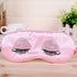 Comfortable Pink Silk Elegant Sleeping Mask Long Eyelash Sleeping Eye Mask Soft Sleeping Mask With Elastic Strap