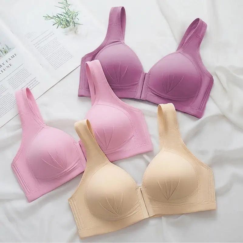 Comfortable Seamless Bra For Women Fashion Push Up Bras Wire Free Lingerie Full Cup Bralette Cotton Underwear Brassiere