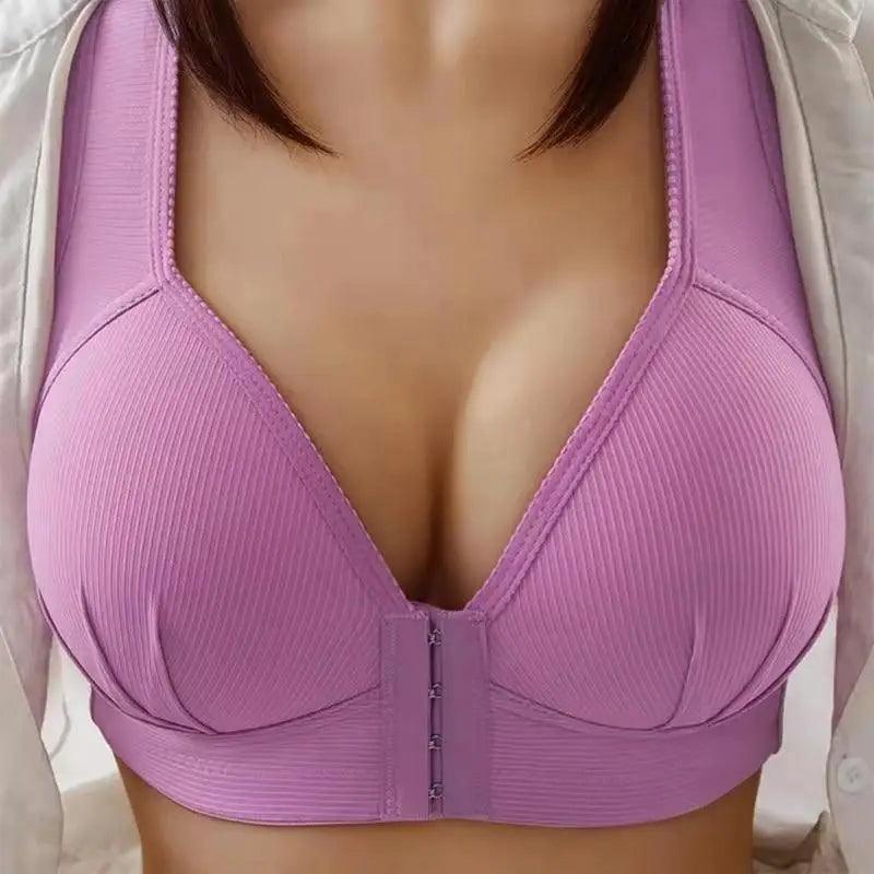 Comfortable Seamless Bra For Women Fashion Push Up Bras Wire Free Lingerie Full Cup Bralette Cotton Underwear Brassiere