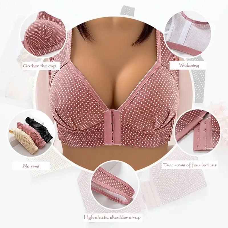 Comfortable Seamless Bra For Women Fashion Push Up Bras Wire Free Lingerie Full Cup Bralette Cotton Underwear Brassiere