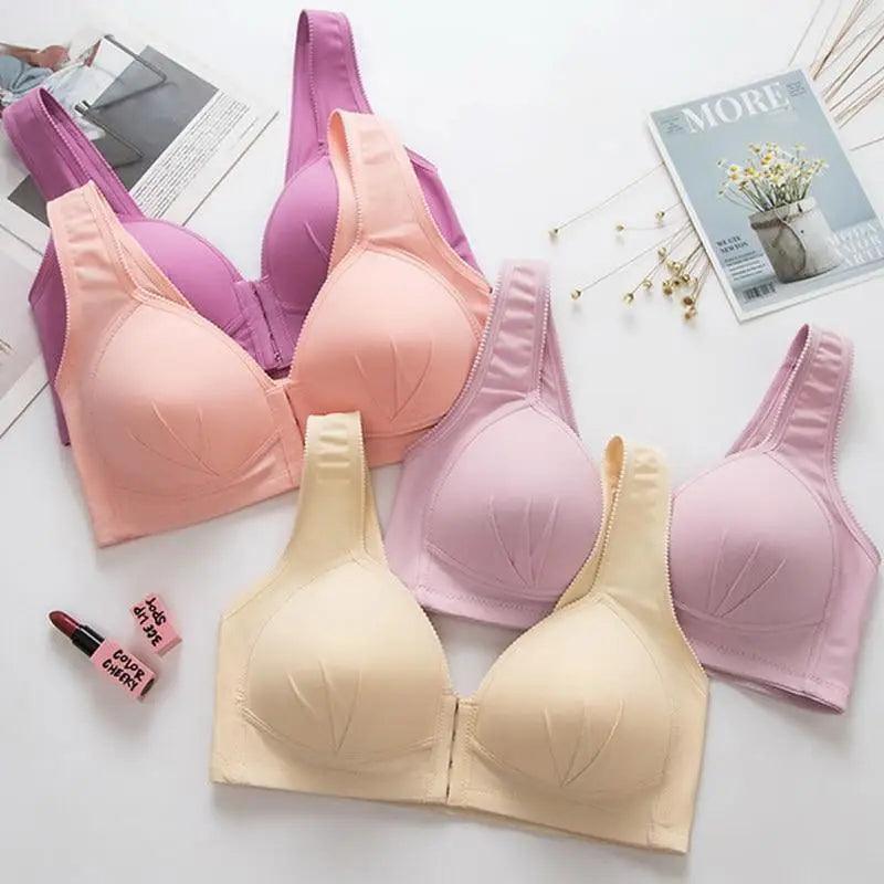 Comfortable Seamless Bra For Women Fashion Push Up Bras Wire Free Lingerie Full Cup Bralette Cotton Underwear Brassiere