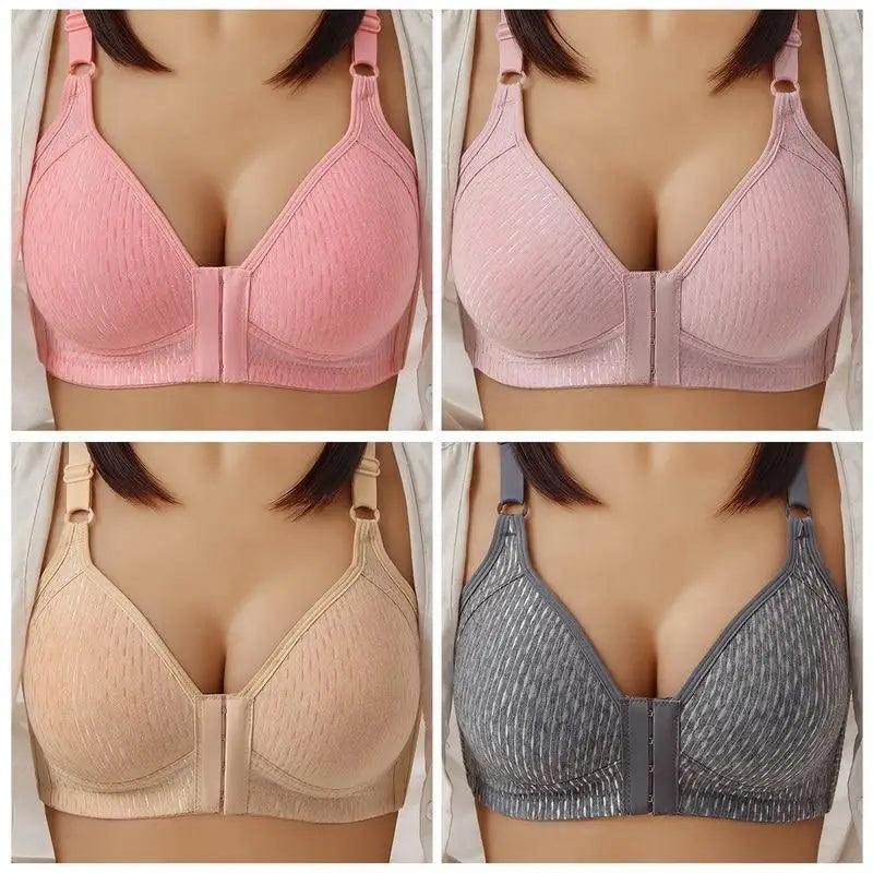 Comfortable Seamless Bra For Women Fashion Push Up Bras Wire Free Lingerie Full Cup Bralette Cotton Underwear Brassiere