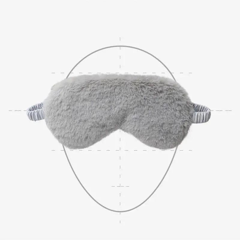 Comfortable Soft Plush Sleep Eye Mask Sleeping Masks Night Eyeshade Women Traveling Eye Patch Cute Design Cozy Fluffy