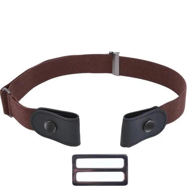 Cool Buckle - Free Stretch Elastic Waist Belt Unisex New Style No Buckle Fashion Waistbands For Men And Women Simple