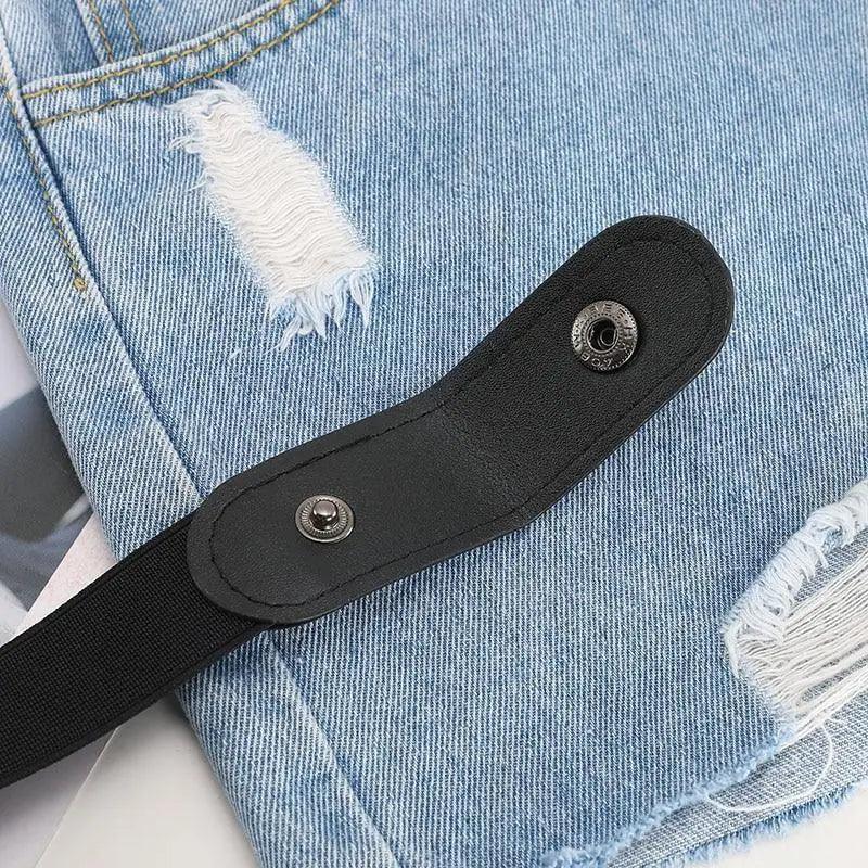 Cool Buckle - Free Stretch Elastic Waist Belt Unisex New Style No Buckle Fashion Waistbands For Men And Women Simple