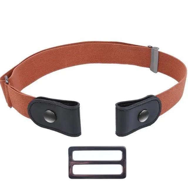 Cool Buckle - Free Stretch Elastic Waist Belt Unisex New Style No Buckle Fashion Waistbands For Men And Women Simple