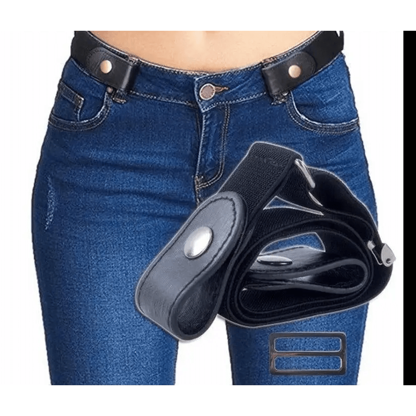 Cool Buckle - Free Stretch Elastic Waist Belt Unisex New Style No Buckle Fashion Waistbands For Men And Women Simple