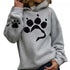 Cool 2021 Casual Sweatshirts Autumn Winter Crop Hoodie Women Dog Paw Print Hoodie Long Sleeve Pullover Hooded Sweatshirt Green - Treko - Cool Fashion, Cool Hoodies, Hoodies, Hoodies And Pants, Hoodies Sweatshirts, Jacket Hoodies, Loose Hoodies, Luxury Hoodies, Modern Hoodies, Multi Pockets Hoodies.  2021 dress, New Hoodies, New Sweatshirt, Stylish Hoodies, Sweatshirt, Women hoodie, Zipper Hooded- Stevvex.com