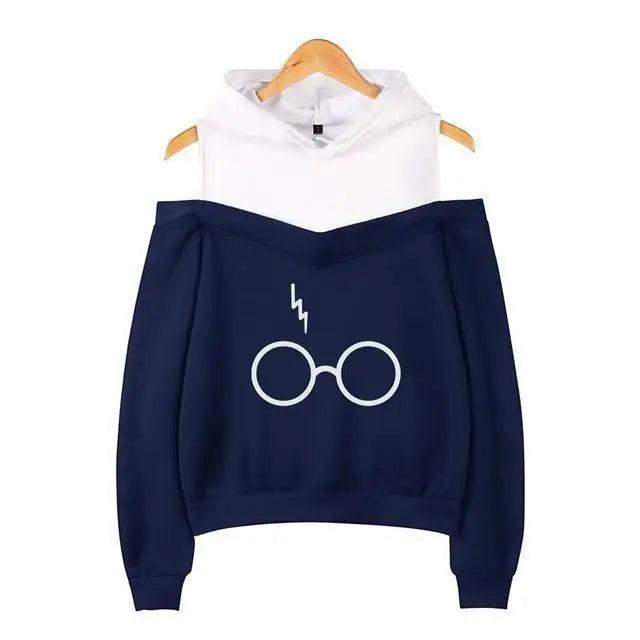 Cool Glasses Printed Hip Hop Sexy Off-Shoulder Hoodies Casual Sweatshirt Fashion Hoodie Women Clothing - Treko - Casual Tracksuit, Cool Fashion, Cool Hoodies, female Fashion, Hoodies, Jaket Hoodies, Loose Hoodies, Luxury Hoodies, Modern Hoodies, New Hoodies, Stylish Hoodies, women fashion, women Hoodies- Stevvex.com