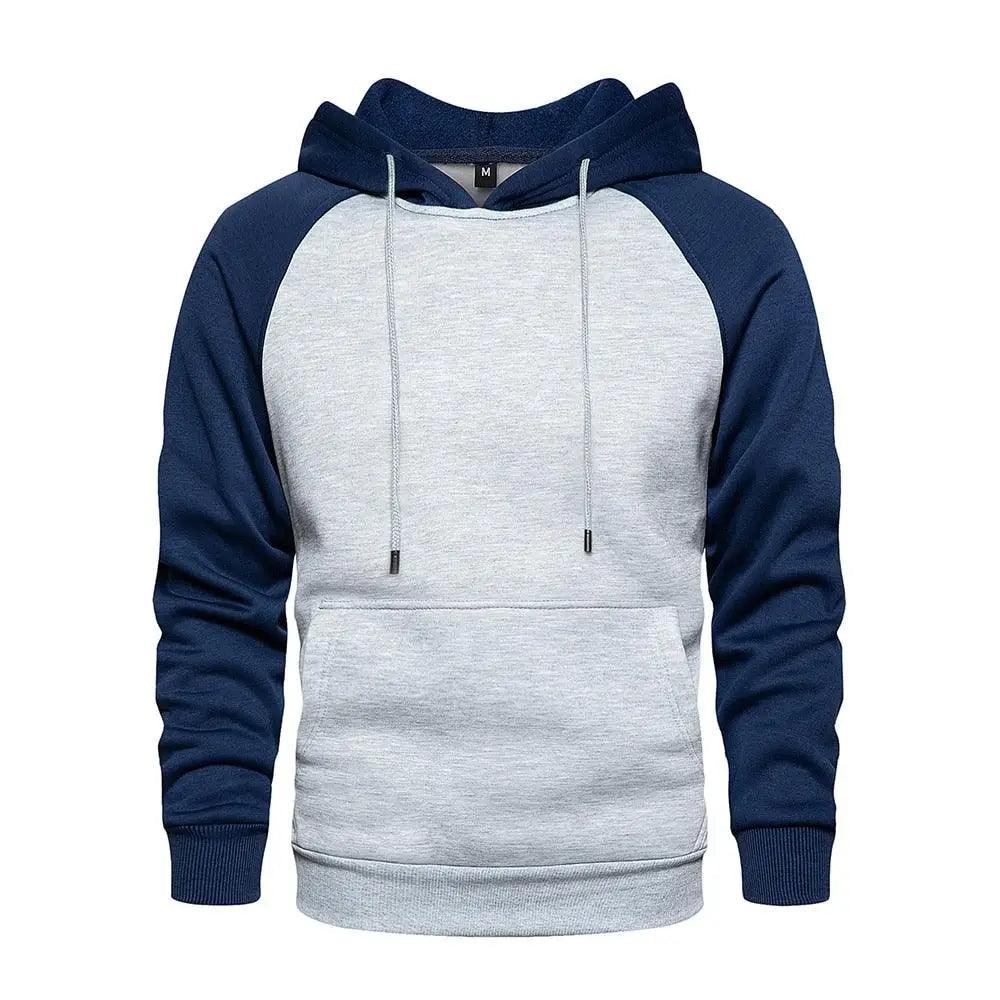 Cool Men's Patchwork Hooded Sweatshirt Hoodies Sport Clothing Casual Loose Fleece Warm Streetwear Modern Male Fashion Autumn Winter Outwear - Treko - autumn sweatshirt, autumn winter sweatshirt, casual clothing, hooded sweatshirt, man clothing, man fashion, man hoodie, Man sweatshirt, modern male fashion, sport hoodie, sport sweatshirt, warm streetewar, winter hoodie, winter sweatshirt- Stevvex.com