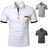 Cool Polo Men Shirt Nice Short Sleeve Polo Shirt Contrast More Color Polo New Clothing Summer Streetwear Casual Fashion