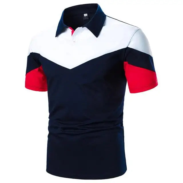 Cool Polo Men Shirt Nice Short Sleeve Polo Shirt Contrast More Color Polo New Clothing Summer Streetwear Casual Fashion