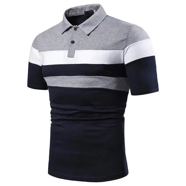 Cool Polo Men Shirt Nice Short Sleeve Polo Shirt Contrast More Color Polo New Clothing Summer Streetwear Casual Fashion