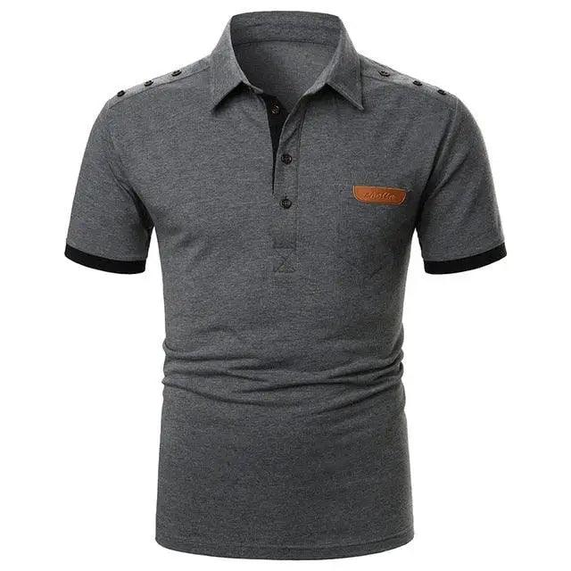 Cool Polo Men Shirt Nice Short Sleeve Polo Shirt Contrast More Color Polo New Clothing Summer Streetwear Casual Fashion