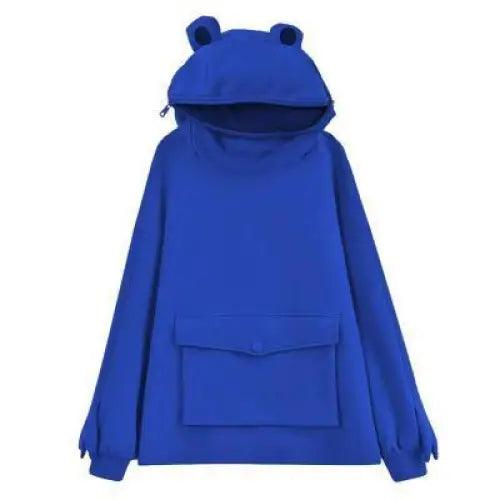 Cool Women Hoodie Perfect Sleeping Frog Pullover Winter Sense Hooded Modern Casual Sweatshirts - Treko - Casual Tracksuit, Cool Fashion, Cool Hoodies, Hoodies, Jaket Hoodies, Loose Hoodies, Luxury Hoodies, Male Fashion, men fashion, Men Hoodies, Modern Hoodies, Multi Pockets Hoodies, New Hoodies, Stylish Hoodies- Stevvex.com