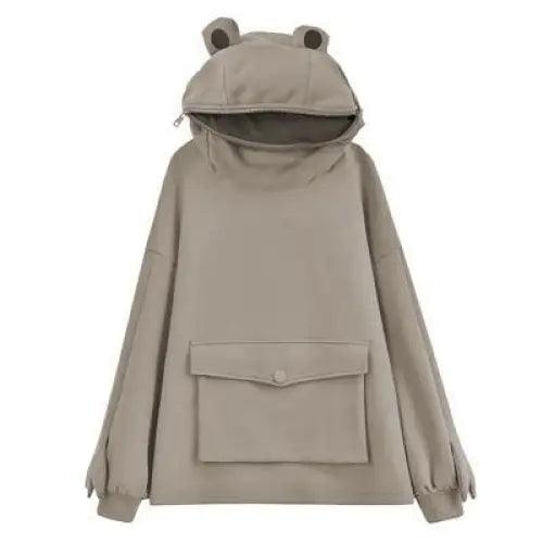 Cool Women Hoodie Perfect Sleeping Frog Pullover Winter Sense Hooded Modern Casual Sweatshirts - Treko - Casual Tracksuit, Cool Fashion, Cool Hoodies, Hoodies, Jaket Hoodies, Loose Hoodies, Luxury Hoodies, Male Fashion, men fashion, Men Hoodies, Modern Hoodies, Multi Pockets Hoodies, New Hoodies, Stylish Hoodies- Stevvex.com