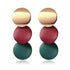 Copy of New Dazzling Small Disk Colourful Earrings For Women And Girls Acrylic Geometric Red Dangle Fashionable Unique