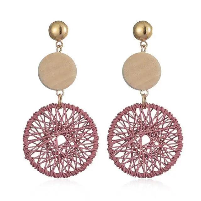 Copy of Trendy Exquisite Metal Dangle Drop Earrings for Women And Girl Fashionable Round And Long Earrings Female