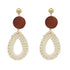 Copy of Trendy Exquisite Metal Dangle Drop Earrings for Women And Girl Fashionable Round And Long Earrings Female