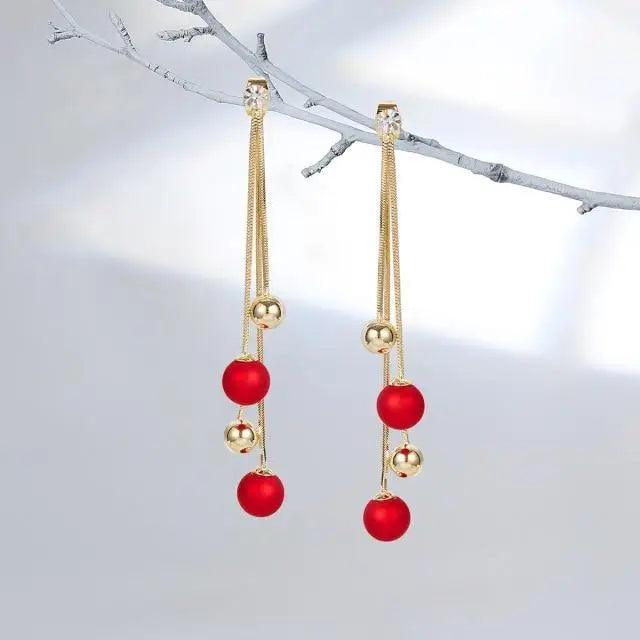 Copy of Trendy Exquisite Metal Dangle Drop Earrings for Women And Girl Fashionable Round And Long Earrings Female