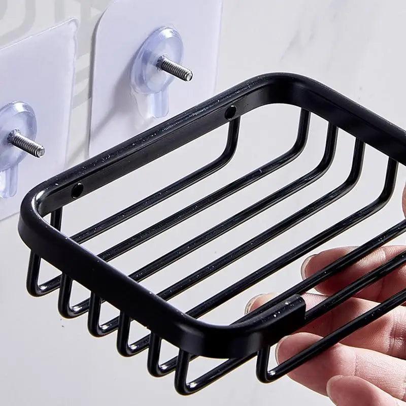 Creative Drill Free Soap Dish Holder Wall Mounted Storage Rack Toilet Soap Box Sponge Dish Bathroom Accessories Soap