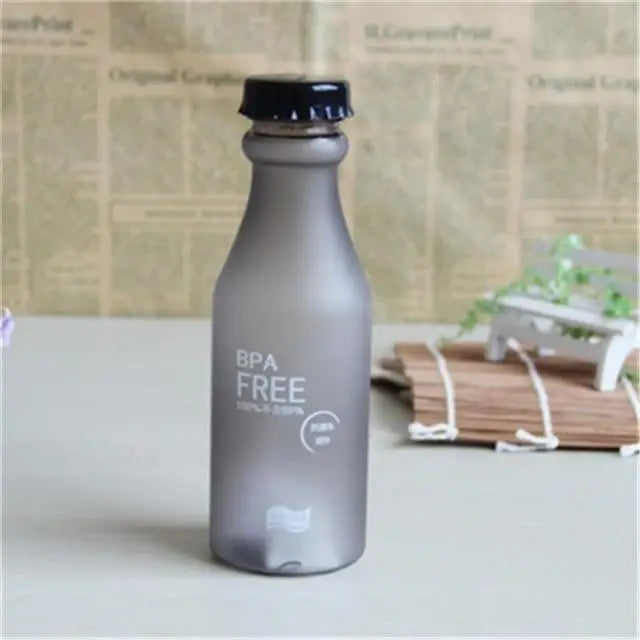 Cute 550ML Candy Color Free Water Bottles Leak - proof Drinking Cup Kettle Outdoor Sports Water Bottle for Travel