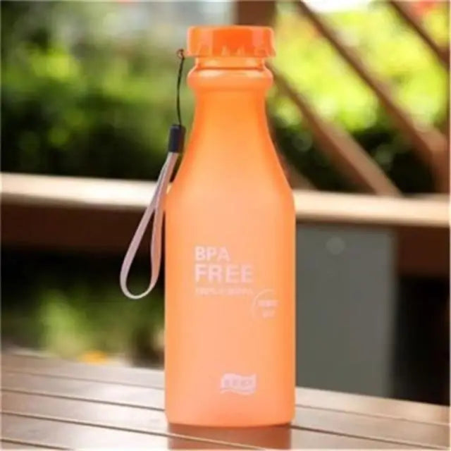 Cute 550ML Candy Color Free Water Bottles Leak - proof Drinking Cup Kettle Outdoor Sports Water Bottle for Travel