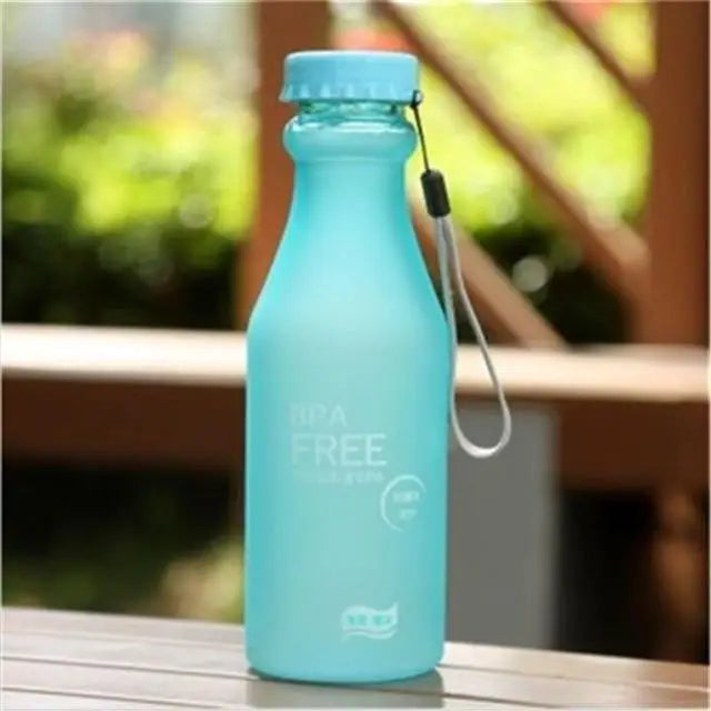 Cute 550ML Candy Color Free Water Bottles Leak - proof Drinking Cup Kettle Outdoor Sports Water Bottle for Travel