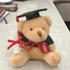 Cute And Charming 9cm Lovely Bear Plush Doll with Graduation Outfit Realistic Stuffed Baby Doll Teddy Plush Toy