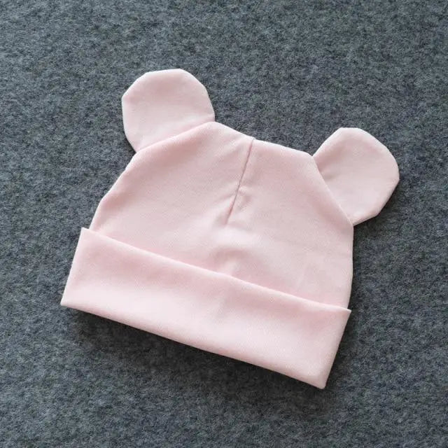 Cute Baby 0 - 12M Hat With Ears Casual Style Kids Autumn Winter Hat Classic Boys And Girls Beanie - 12 - STIL4557CJBNJ