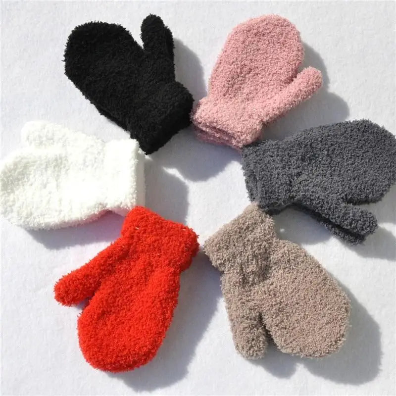 Cute Baby Colorful Thick Warm Gloves For Kids Classic Full Finger Mittens Soft Comfortable Winter Gloves For Children - STEVVEX Fashion - 717, black gloves, children gloves, classic gloves, colorful gloves, comfortable gloves, cute gloves, full finger gloves, gloves, gloves for children, gloves for kids, gloves for winter, kids gloves, mittens, red gloves, soft gloves, soft mittens, thick gloves, white gloves, winter, winter gloves - Stevvex.com