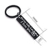 Cute Black Stainless Steel Charm Couple Drive Safe Keychain Gift for Boyfriend & Girlfriend - ALU128GUREEA